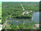 Aerial shot south along Grand Blvd.