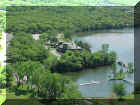 Aerial shot of the Pavilion