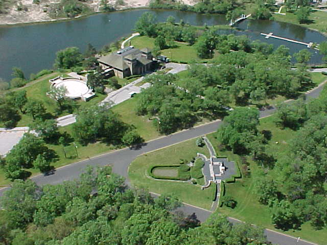 Park Entrance Aerial Picture.