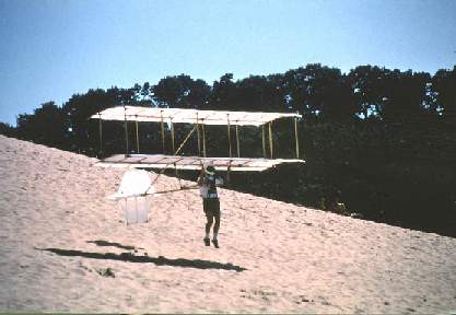 Paul Flying his glider in 1996